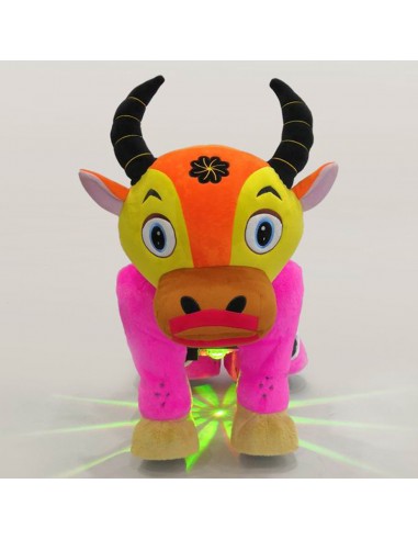 Os Gele Oranje Pluche Elektrische... Os Gele Oranje Pluche Elektrische...