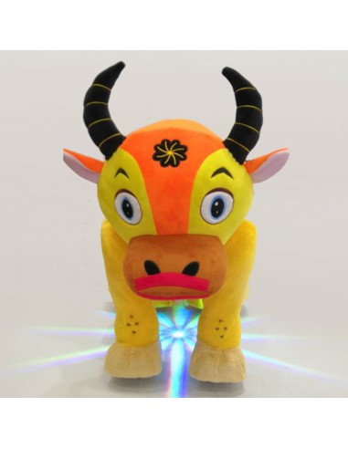 Os Gele Oranje Pluche Elektrische... Os Gele Oranje Pluche Elektrische...