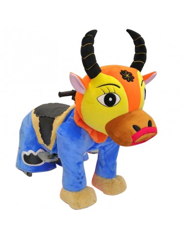 Gele Oranje Os Pluche Elektrische... Gele Oranje Os Pluche Elektrische...