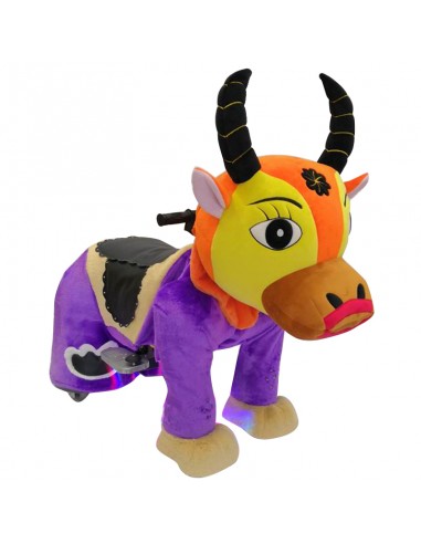 Gele Oranje Os Pluche Elektrische... Gele Oranje Os Pluche Elektrische...