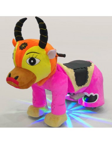 Gele Oranje Os Pluche Elektrische... Gele Oranje Os Pluche Elektrische...