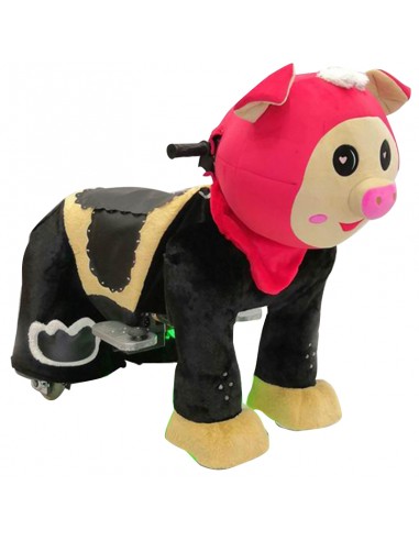 Red Pig Plush Electric Walking Animal...