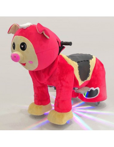 Red Pig Plush Electric Walking Animal...