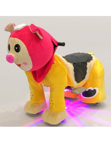 Red Pig Plush Electric Walking Animal...