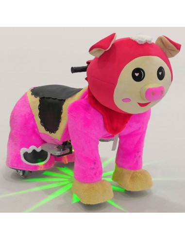 Red Pig Plush Electric Walking Animal...