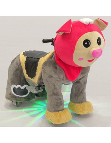 Red Pig Plush Electric Walking Animal...