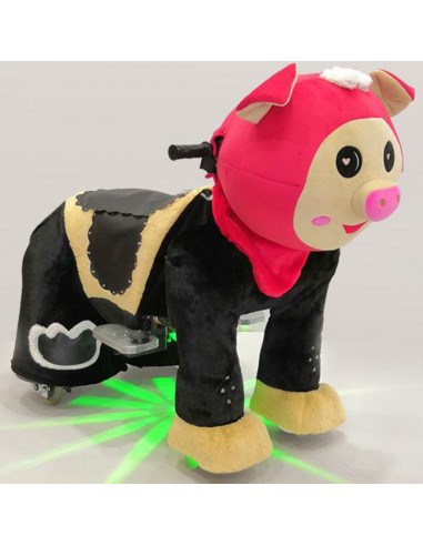 Red Pig Plush Electric Walking Animal...