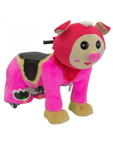 Red Pig Plush Electric Walking Animal...