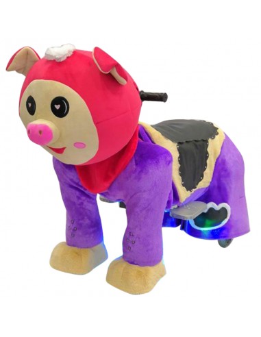 Red Pig Plush Electric Walking Animal...