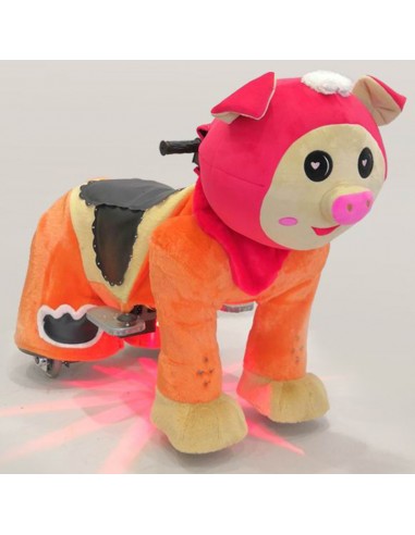 Red Pig Plush Electric Walking Animal...
