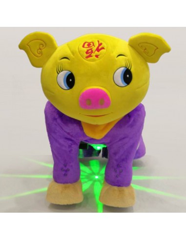 Gele Vark Pluche Elektrische Lopen... Gele Vark Pluche Elektrische Lopen...