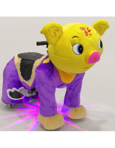 Gele Vark Pluche Elektrische Lopen... Gele Vark Pluche Elektrische Lopen...