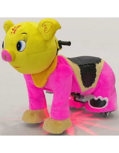 Gele Vark Pluche Elektrische Lopen... Gele Vark Pluche Elektrische Lopen...