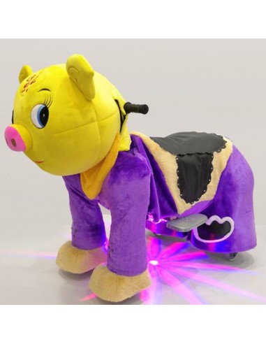 Gele Vark Pluche Elektrische Lopen... Gele Vark Pluche Elektrische Lopen...