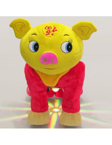 Gele Vark Pluche Elektrische Lopen... Gele Vark Pluche Elektrische Lopen...