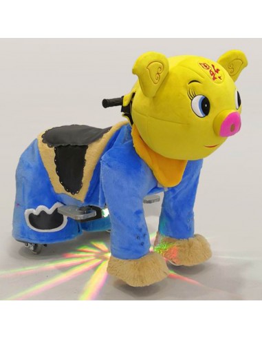 Gele Vark Pluche Elektrische Lopen... Gele Vark Pluche Elektrische Lopen...