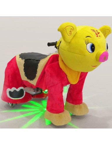 Gele Vark Pluche Elektrische Lopen... Gele Vark Pluche Elektrische Lopen...