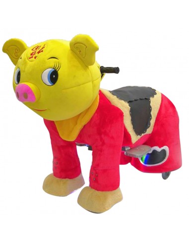 Gele Vark Pluche Elektrische Lopen... Gele Vark Pluche Elektrische Lopen...