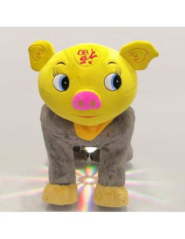 Gele Vark Pluche Elektrische Lopen... Gele Vark Pluche Elektrische Lopen...