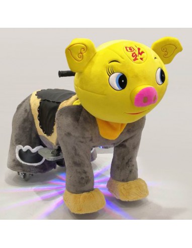 Gele Vark Pluche Elektrische Lopen... Gele Vark Pluche Elektrische Lopen...