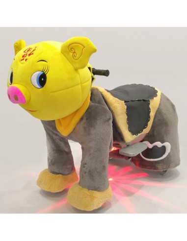 Gele Vark Pluche Elektrische Lopen... Gele Vark Pluche Elektrische Lopen...