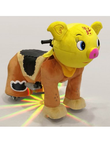 Gele Vark Pluche Elektrische Lopen... Gele Vark Pluche Elektrische Lopen...