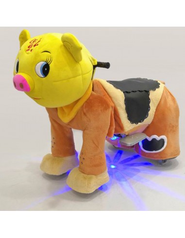 Gele Vark Pluche Elektrische Lopen... Gele Vark Pluche Elektrische Lopen...