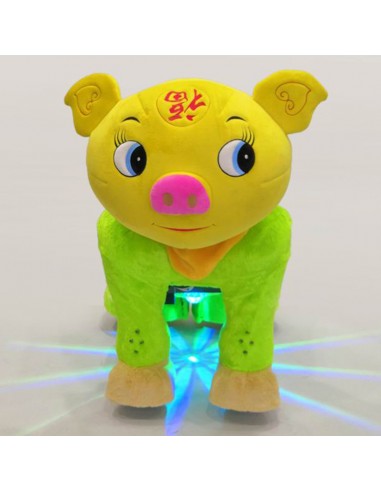 Gele Vark Pluche Elektrische Lopen... Gele Vark Pluche Elektrische Lopen...