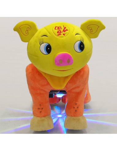 Gele Vark Pluche Elektrische Lopen... Gele Vark Pluche Elektrische Lopen...