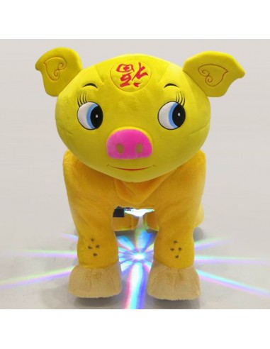 Gele Vark Pluche Elektrische Lopen... Gele Vark Pluche Elektrische Lopen...