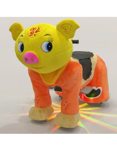 Gele Vark Pluche Elektrische Lopen... Gele Vark Pluche Elektrische Lopen...