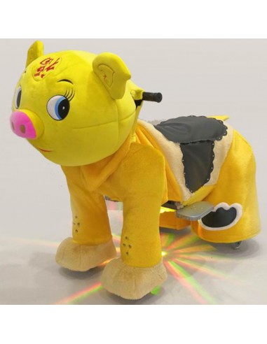 Gele Vark Pluche Elektrische Lopen... Gele Vark Pluche Elektrische Lopen...