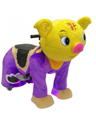 Gele Vark Pluche Elektrische Lopen... Gele Vark Pluche Elektrische Lopen...