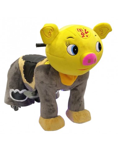 Gele Vark Pluche Elektrische Lopen... Gele Vark Pluche Elektrische Lopen...