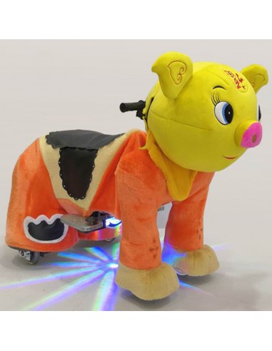 Gele Vark Pluche Elektrische Lopen... Gele Vark Pluche Elektrische Lopen...