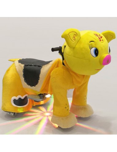 Gele Vark Pluche Elektrische Lopen... Gele Vark Pluche Elektrische Lopen...