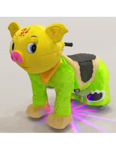 Gele Vark Pluche Elektrische Lopen... Gele Vark Pluche Elektrische Lopen...