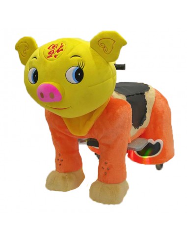 Gele Vark Pluche Elektrische Lopen... Gele Vark Pluche Elektrische Lopen...