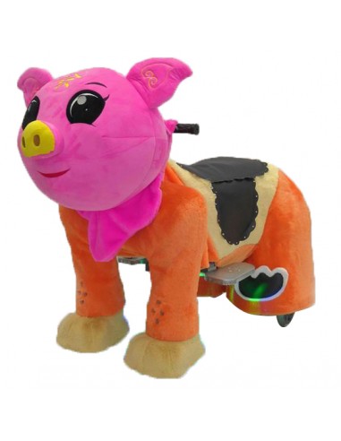 Roze Vark Pluche Elektrische Lopen... Roze Vark Pluche Elektrische Lopen...