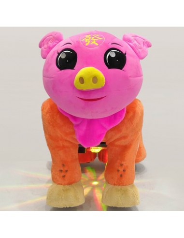 Roze Vark Pluche Elektrische Lopen... Roze Vark Pluche Elektrische Lopen...
