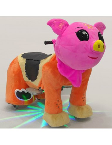 Roze Vark Pluche Elektrische Lopen... Roze Vark Pluche Elektrische Lopen...