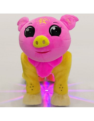 Roze Vark Pluche Elektrische Lopen... Roze Vark Pluche Elektrische Lopen...