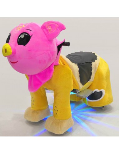 Roze Vark Pluche Elektrische Lopen... Roze Vark Pluche Elektrische Lopen...