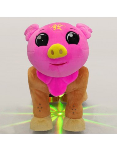 Roze Vark Pluche Elektrische Lopen... Roze Vark Pluche Elektrische Lopen...
