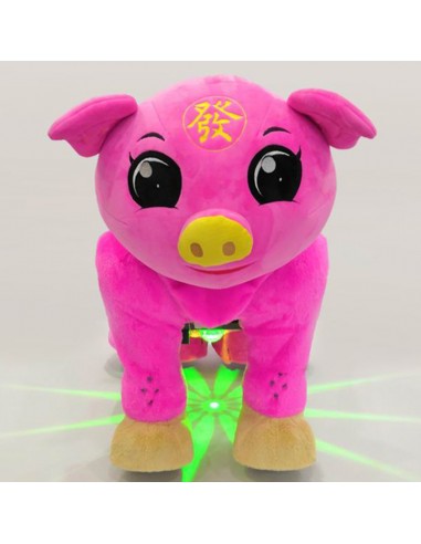 Roze Vark Pluche Elektrische Lopen... Roze Vark Pluche Elektrische Lopen...