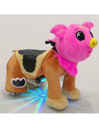 Roze Vark Pluche Elektrische Lopen... Roze Vark Pluche Elektrische Lopen...