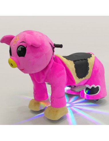 Roze Vark Pluche Elektrische Lopen... Roze Vark Pluche Elektrische Lopen...