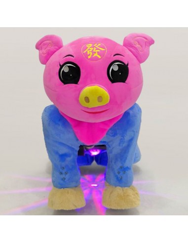 Roze Vark Pluche Elektrische Lopen... Roze Vark Pluche Elektrische Lopen...