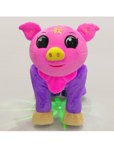 Roze Vark Pluche Elektrische Lopen... Roze Vark Pluche Elektrische Lopen...