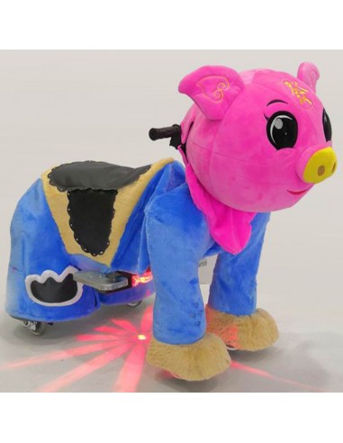 Roze Vark Pluche Elektrische Lopen... Roze Vark Pluche Elektrische Lopen...